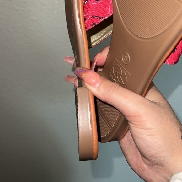 Everglades Red Bandana Slide On Women’s Sandals - Picture 4 of 8